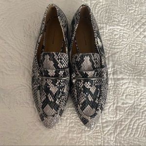 SNAKESKIN SLIP ONS